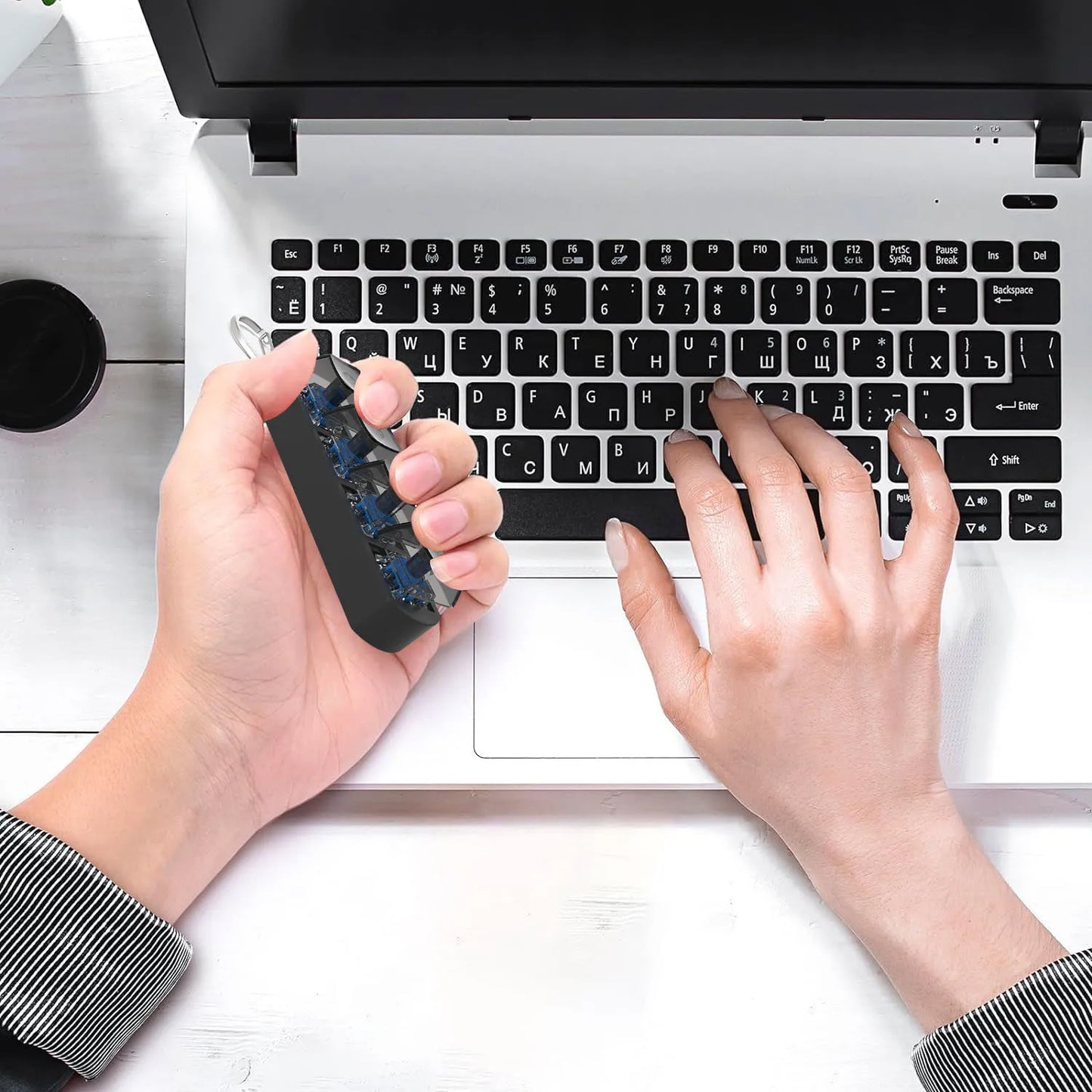 4 touches mécaniques, antistress