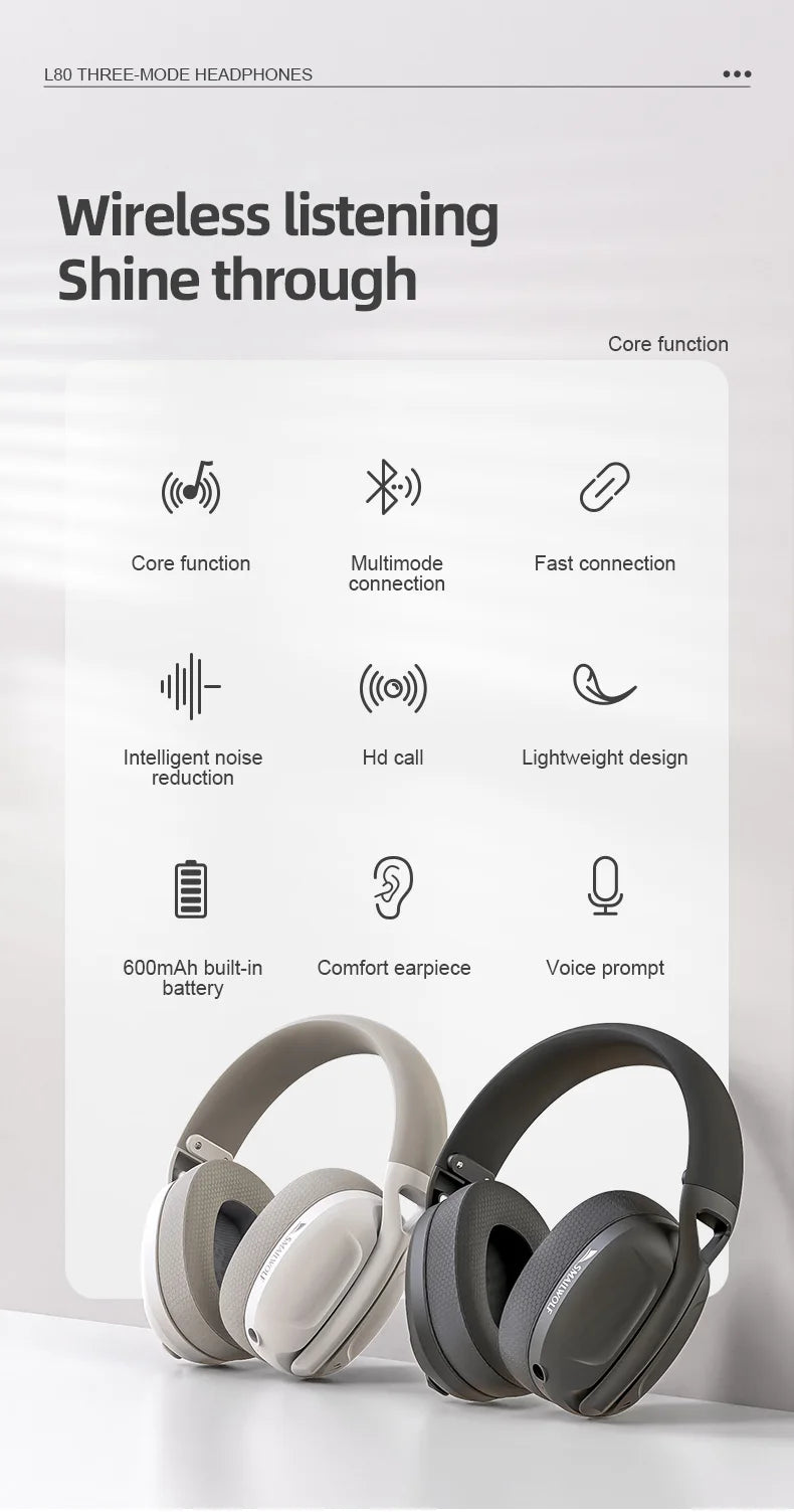 Casque SmailWolf L80 – sans fil Bluetooth