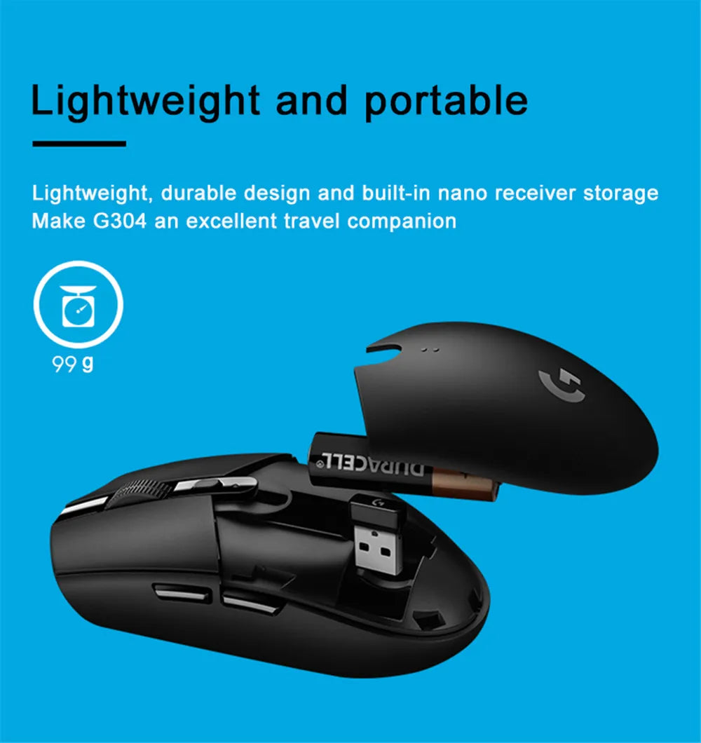 Souris gaming sans fil Logitech G304 Lightspeed