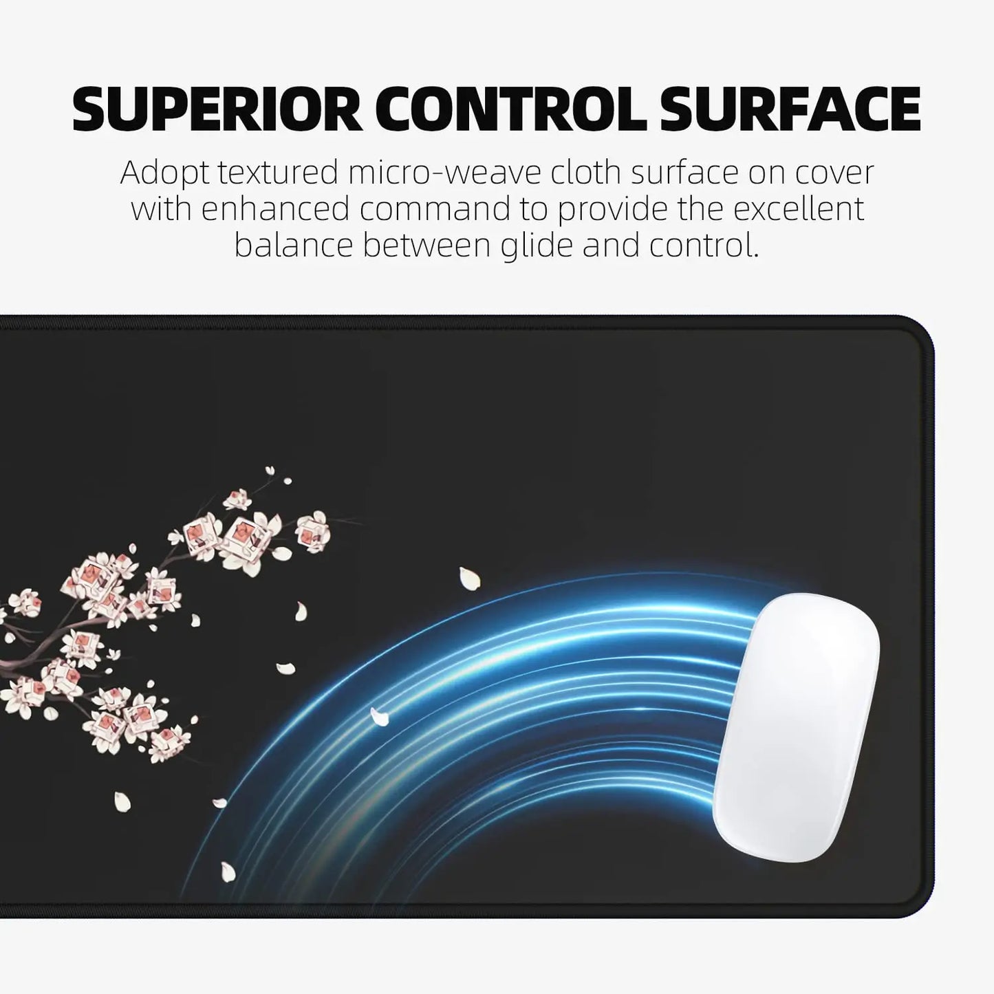 1 PC grand tapis de souris pour bureau