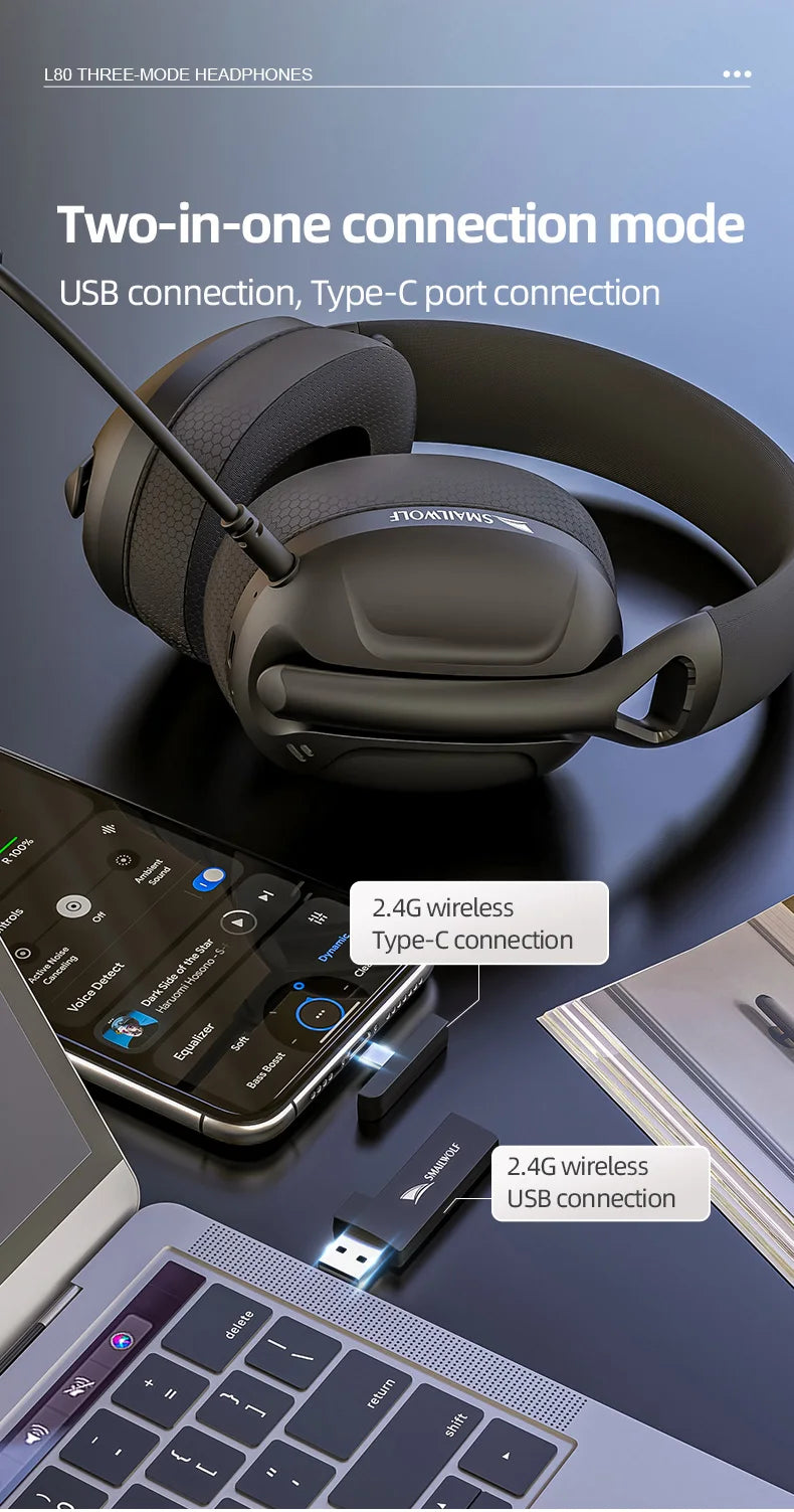 Casque SmailWolf L80 – sans fil Bluetooth